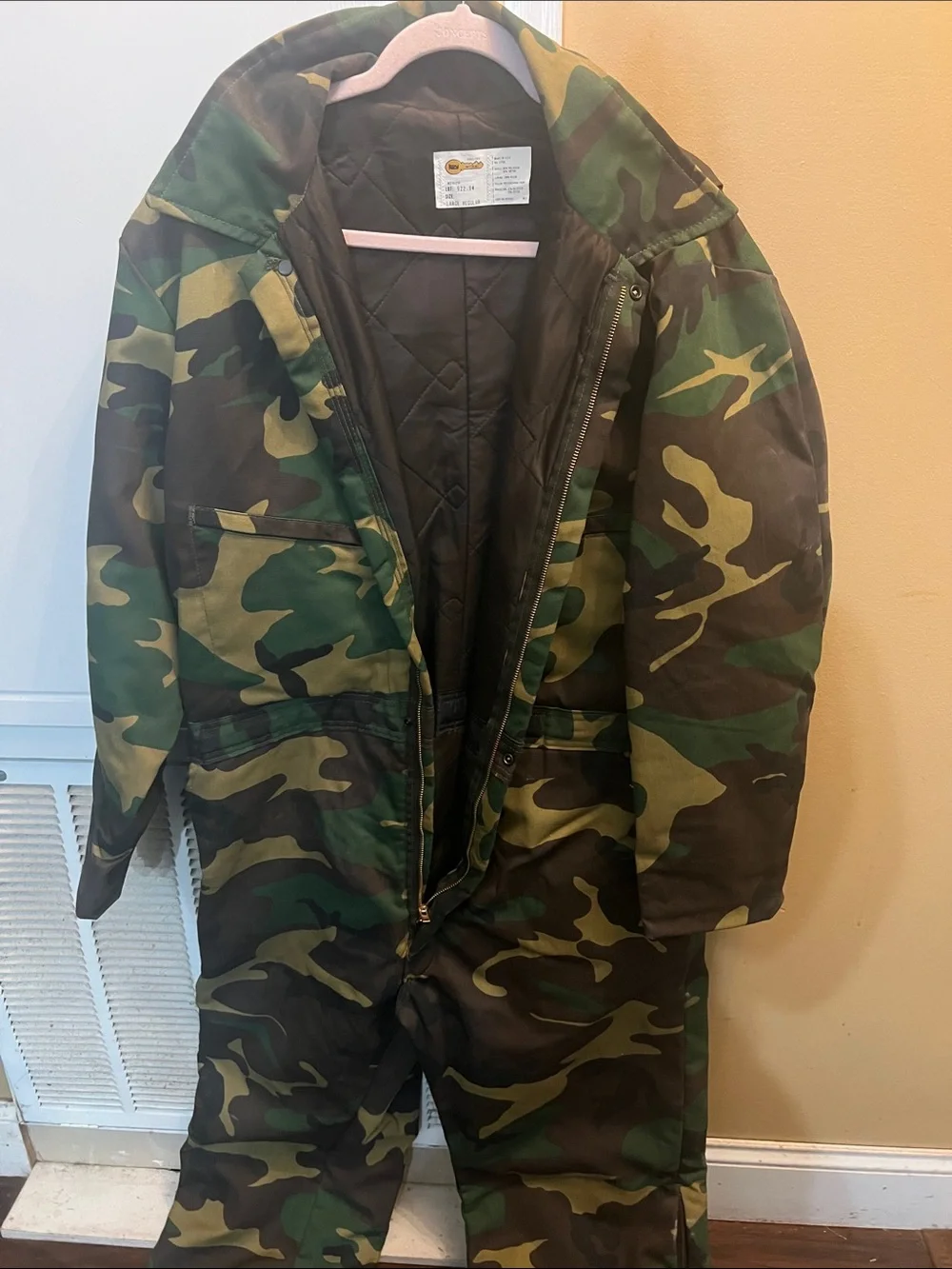 Men’s Camouflage Coverall Suit - Green Camo